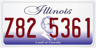 IL license plate Z825361