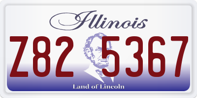 IL license plate Z825367