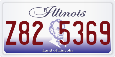 IL license plate Z825369