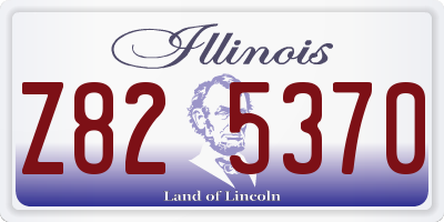 IL license plate Z825370