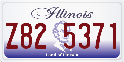 IL license plate Z825371