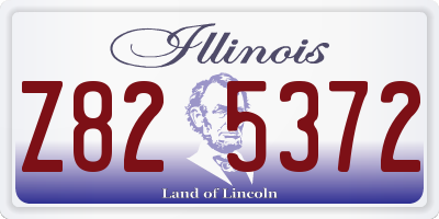 IL license plate Z825372