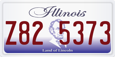IL license plate Z825373