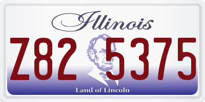 IL license plate Z825375