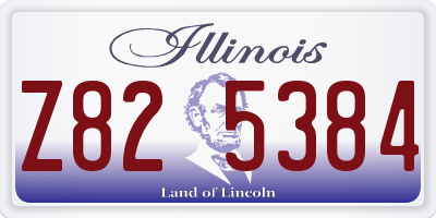 IL license plate Z825384