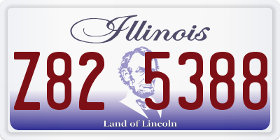 IL license plate Z825388