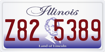 IL license plate Z825389
