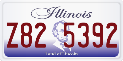 IL license plate Z825392