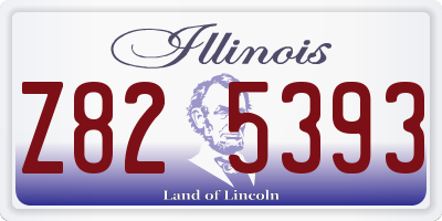 IL license plate Z825393