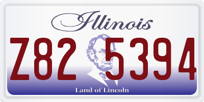 IL license plate Z825394