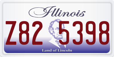 IL license plate Z825398