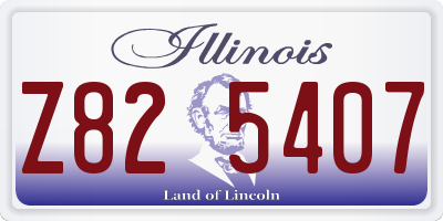 IL license plate Z825407