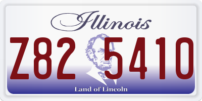 IL license plate Z825410