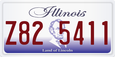 IL license plate Z825411