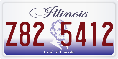IL license plate Z825412