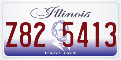 IL license plate Z825413