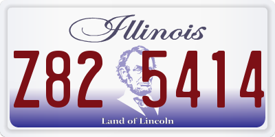 IL license plate Z825414