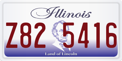 IL license plate Z825416