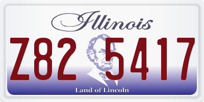 IL license plate Z825417