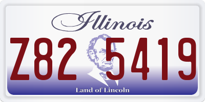 IL license plate Z825419