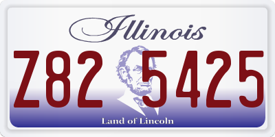 IL license plate Z825425