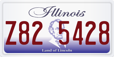 IL license plate Z825428