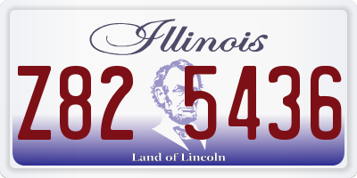 IL license plate Z825436