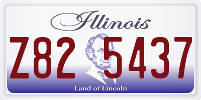 IL license plate Z825437