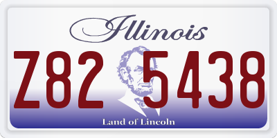 IL license plate Z825438