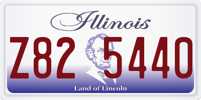 IL license plate Z825440