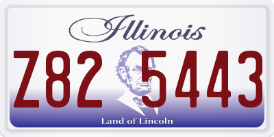 IL license plate Z825443