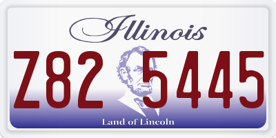 IL license plate Z825445