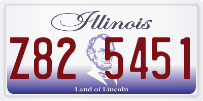 IL license plate Z825451