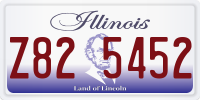 IL license plate Z825452