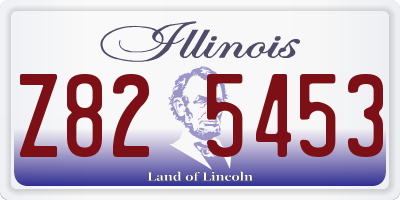 IL license plate Z825453