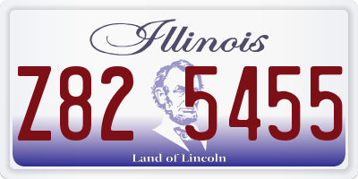 IL license plate Z825455