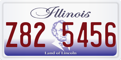 IL license plate Z825456