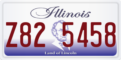 IL license plate Z825458
