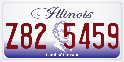 IL license plate Z825459