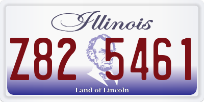 IL license plate Z825461