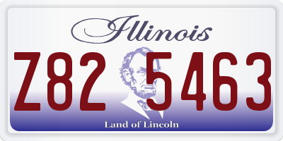 IL license plate Z825463