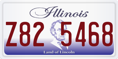 IL license plate Z825468