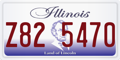 IL license plate Z825470