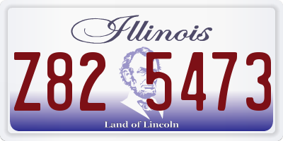 IL license plate Z825473