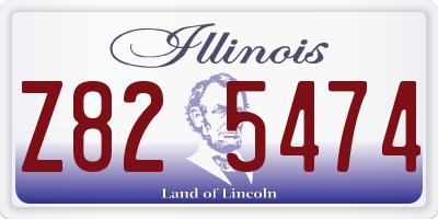 IL license plate Z825474