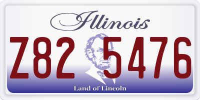 IL license plate Z825476