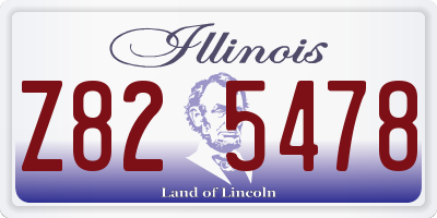 IL license plate Z825478