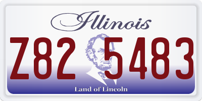 IL license plate Z825483