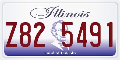 IL license plate Z825491