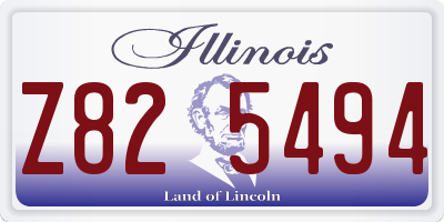 IL license plate Z825494